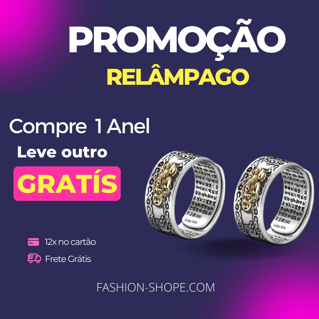 Anel Feng Shui - 🔥 Compre 1 Leve outro Grátis FashionShope 