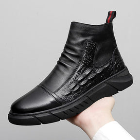 Bota Masculina de Couro Legítimo Crocodile Italian P12-3 FashionShope 