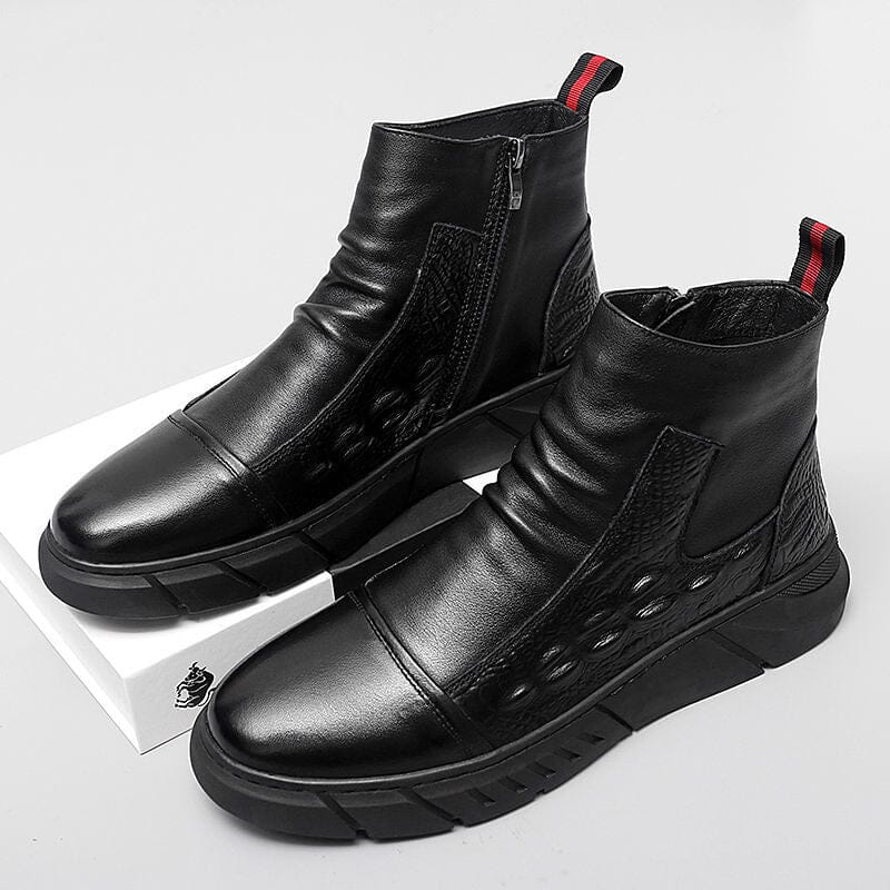 Bota Masculina de Couro Legítimo Crocodile Italian P12-3 FashionShope 