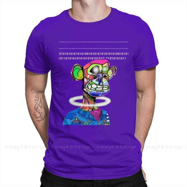 Camiseta NFT Alien (Gorila ) FashionShope Roxo L 