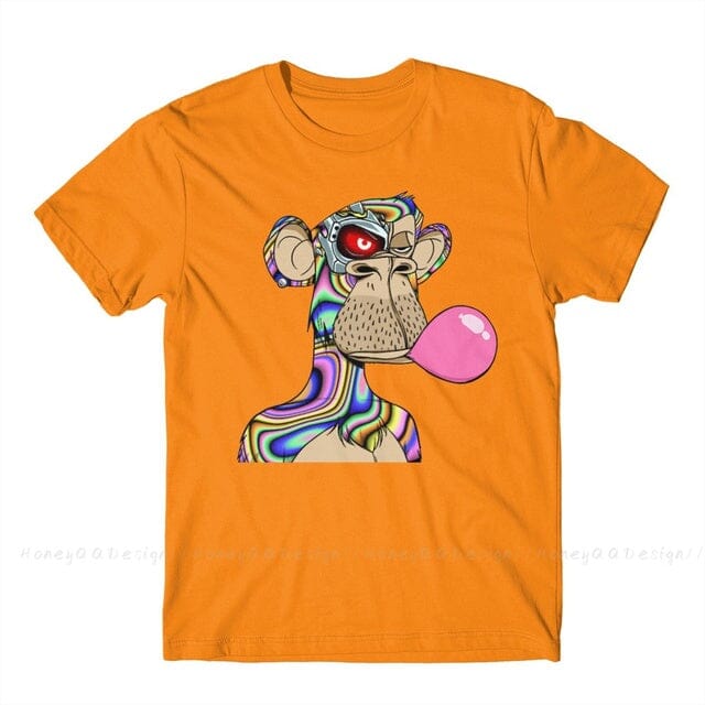 Camiseta NFT Cyborg FashionShope Laranja P 