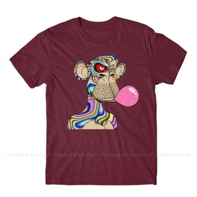 Camiseta NFT Cyborg FashionShope Vinho P 