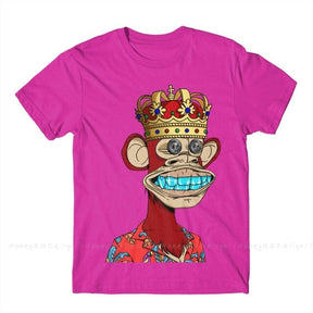 Camiseta NFT King FashionShope Fuchsia S 