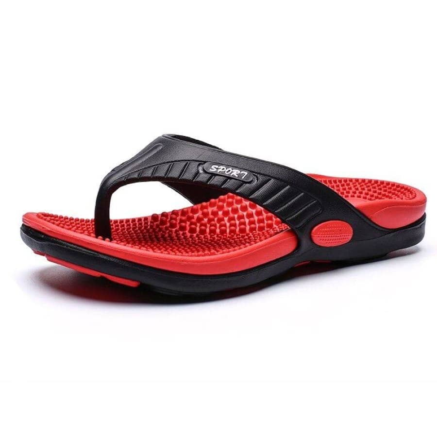 Chinelo Ortopédico Slide Masculino Praia Verão Impermeável 818 FashionShope Vermelho 38 