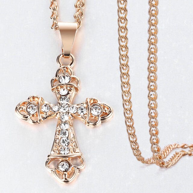 Colar Crucifixo Premium FashionShope DOURADO 1 