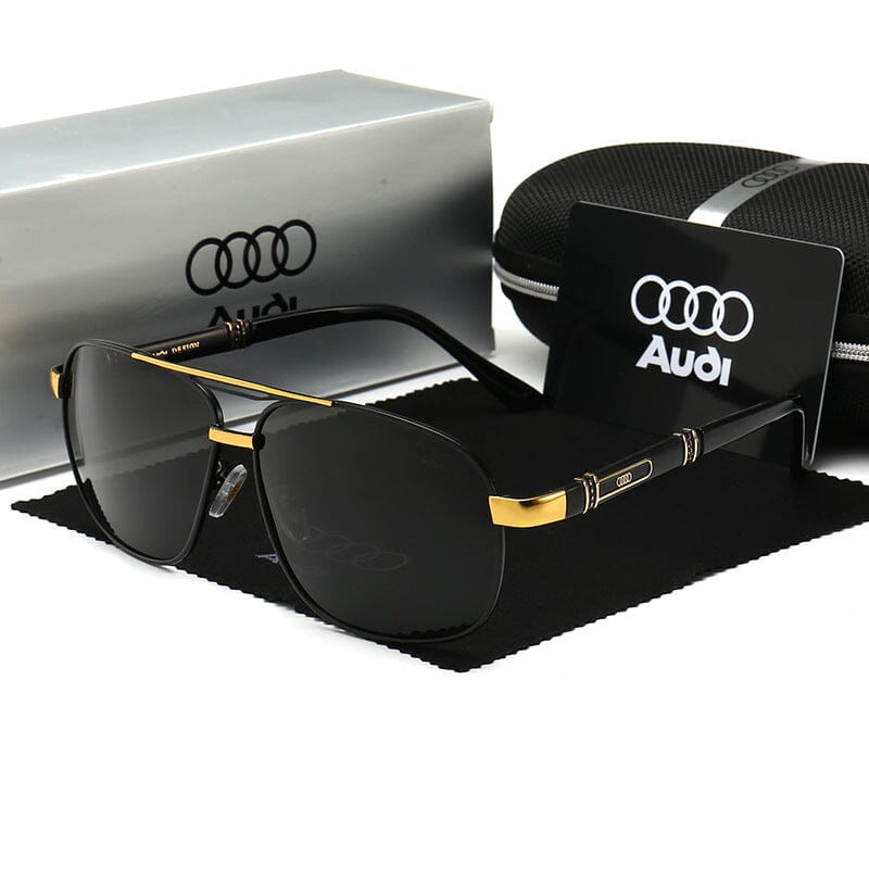 Óculos Audi XR8 FashionShope dourado 