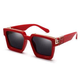 Óculos de Sol Lançamento 2022 (PROTEÇAO UV400) FashionShope VERMELHO 