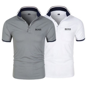 Polo Boss [COMPRE 1 LEVE 2] CAMISA POLO - 02 FashionShope Cinza + Branco P 