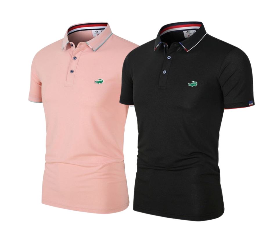 Polo LCT [Compre 1 Leve 2] FashionShope Rosa e Preto P 