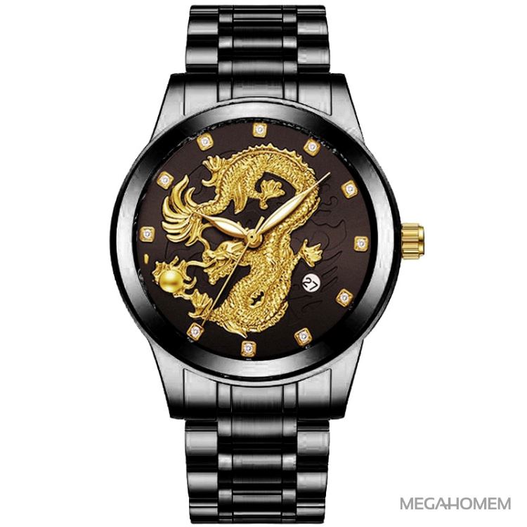 Relógio Dragon Gold 0 FashionShope 