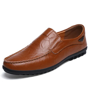 Sapato Mocassim Masculino de Couro - Genuine mocassim dubai - SAPATOS 02 AlphasMacho Marrom 37 