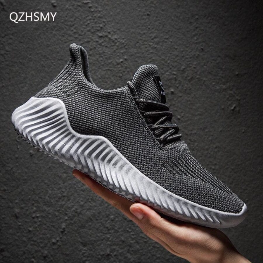 Tênis Sneakers Masculino Mesh - Fashion Chevron 628 FashionShope Gray 37 